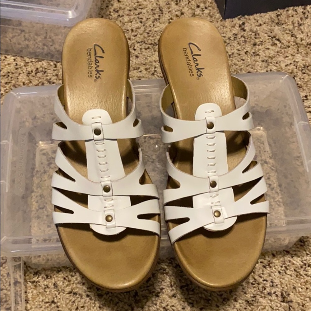 Clark’s bendable sandals